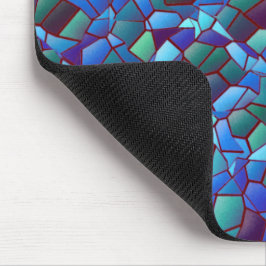 Mousepad Mosaico, de azul lilás fumado ou salgado e verde