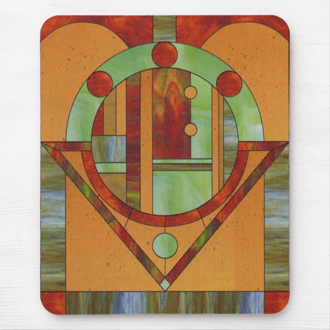Mousepad Mosaico de madeira (Frente)