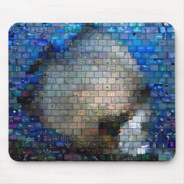Mousepad Mosaico de peixes (Frente)