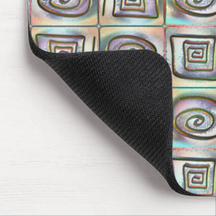 Mousepad Mosaico de quadrados com manchas grossas com desig