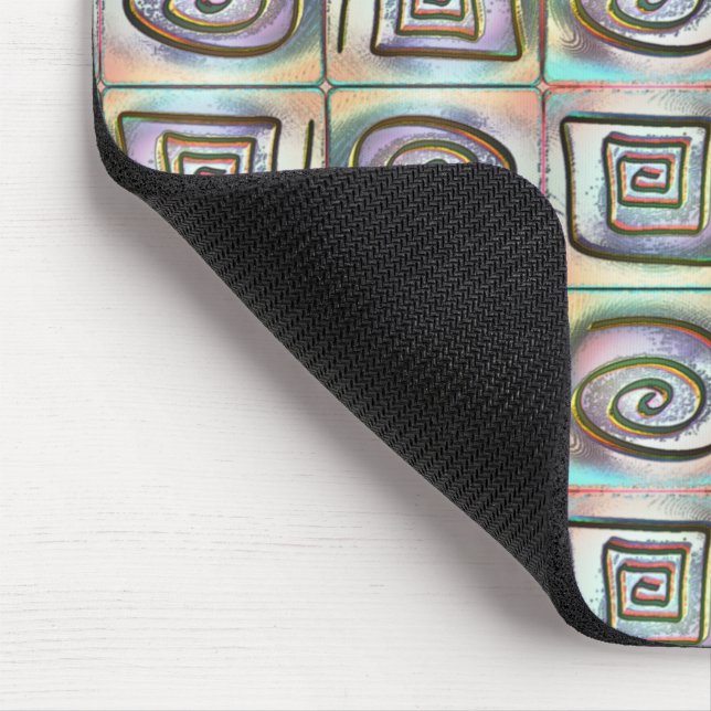 Mousepad Mosaico de quadrados com manchas grossas com desig (Canto)
