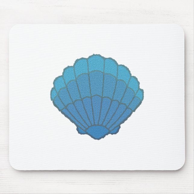 Mousepad Mosaico de Seashell Azul (Frente)