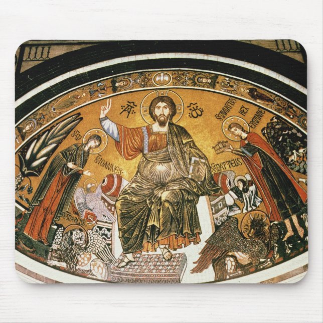 Mousepad Mosaico do Jesus Cristo com o Virgin (Frente)