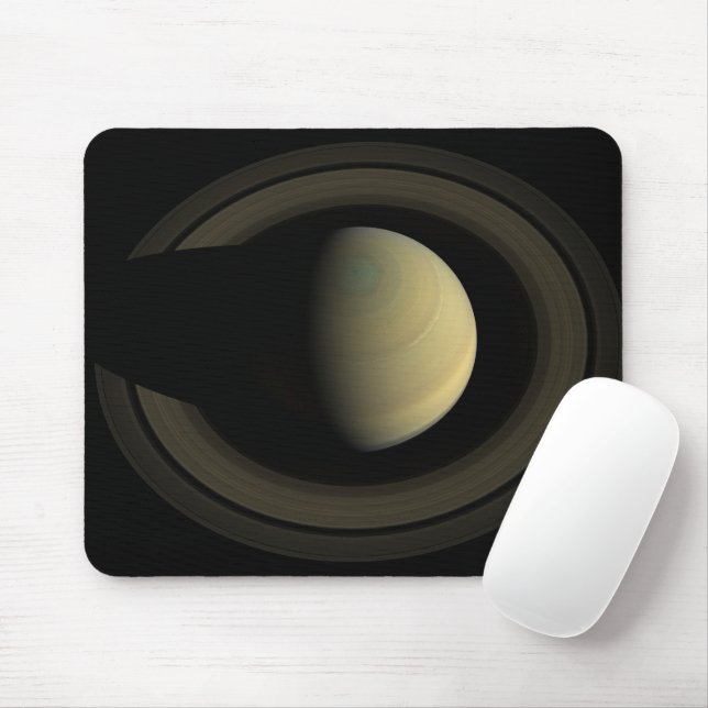 Mousepad Mosaico Do Planeta Saturno E Seus Anéis Principais (Com mouse)