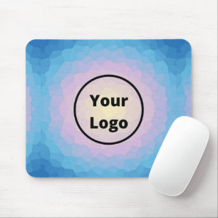 Mousepad Mosaico rosa e azul personalizado