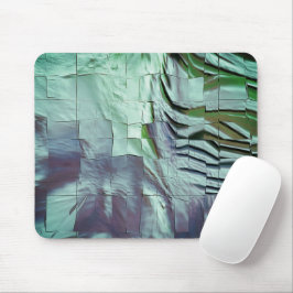 Mousepad Mosaico verde acinzentado com esculpido macio e ce