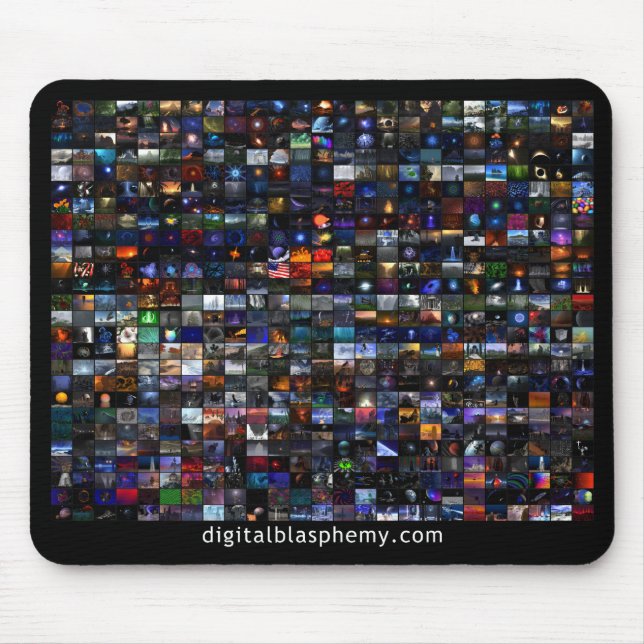 Mousepad Mosaico X.25 da blasfémia 25 de Digitas (Frente)