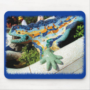 Mousepad Mosaicos do lagarto de Gaudi
