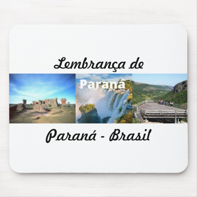 Mousepad Mosepad lembrança do Paraná Brasil (Frente)