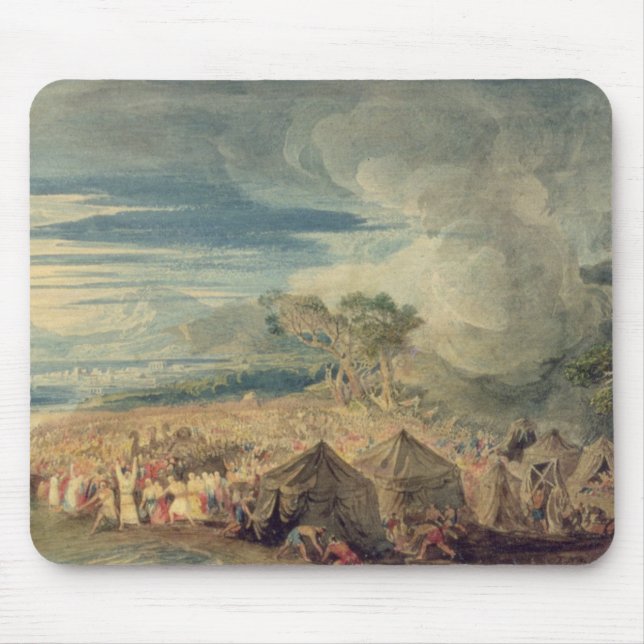 Mousepad Moses que divide as águas do Mar Vermelho (Frente)