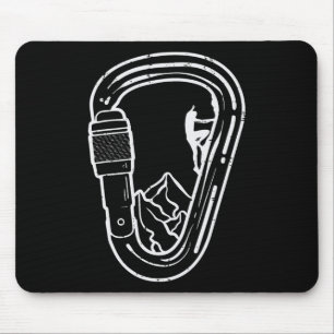 Mousepad Mosquetão de Escalada Escalador Legal Homens da Mo