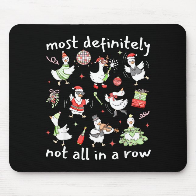 Mousepad Most Definitely Not All In A Row Christmas Silly G (Frente)