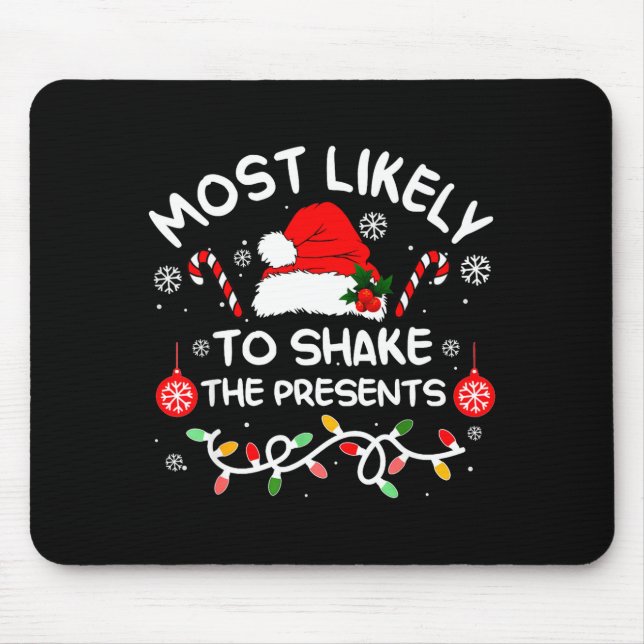 Mousepad Most Likely To Shake The Xmas Family Matching 2025 (Frente)