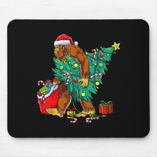 Mousepad Most Wonderful Christmas Co Bigfoot Christmas Tree (Frente)