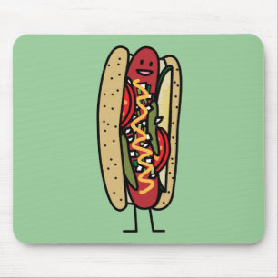 Mousepad Mostarda vermelha quente do bolo da papoila do