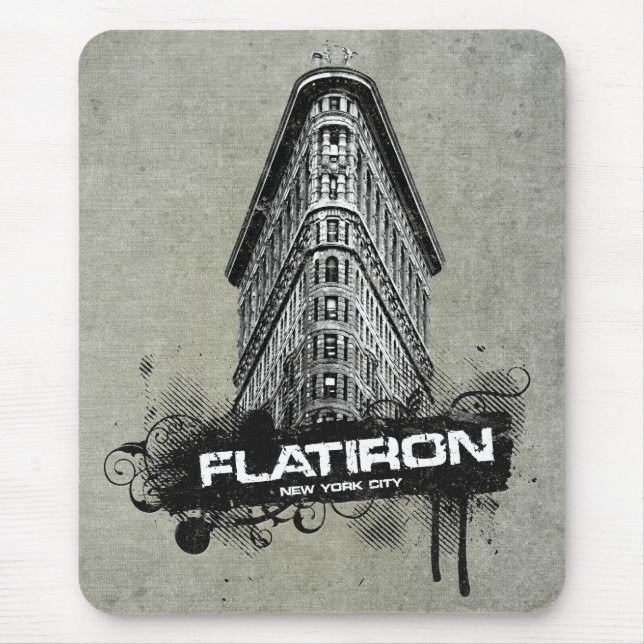 Mousepad Mosto de Nova Iorque de Edifício Flatiron (Frente)