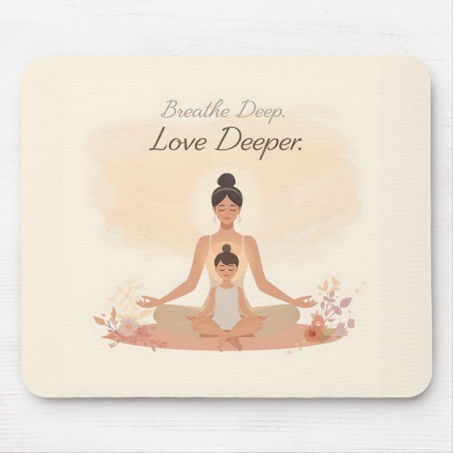 Mousepad Mother & Child Meditation Serenity Art (Frente)