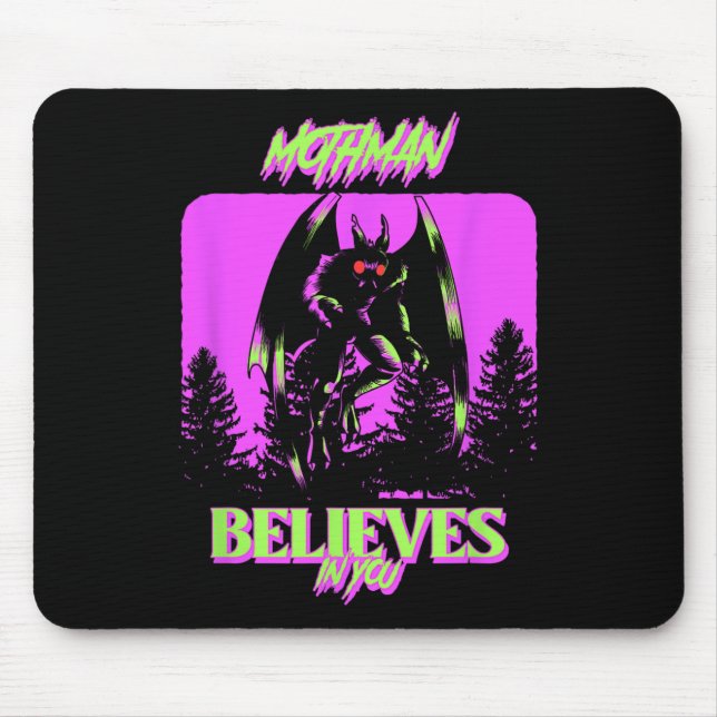 Mousepad Mothman - Mothman Acredita Em Você (Frente)