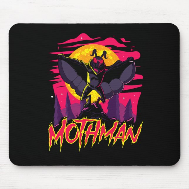 Mousepad Mothman Movie Divertido Criptid Halloween Mmestrad (Frente)
