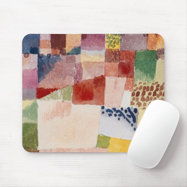 Mousepad Motif da pintura de Hammamet (1914) por Paul Klee (Com mouse)