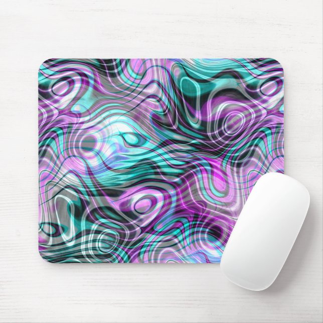 Mousepad Motif de Arranque Moderno de Na moda Marble Único (Com mouse)