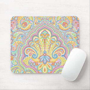 Mousepad Motif Floral Paisley Desenhado À Mão Do ornament