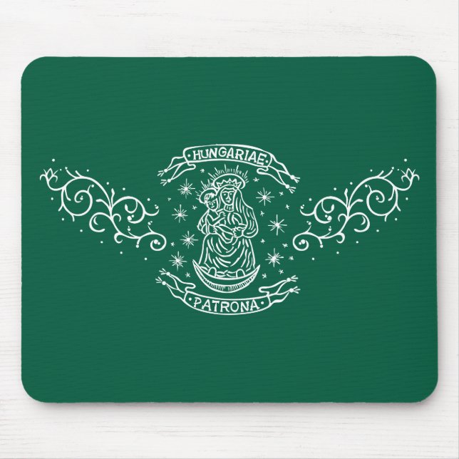 Mousepad motif virgem medieval mary jesus (Frente)