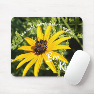 Mousepad Motivação Amarela Fotografia do Tipo Bee