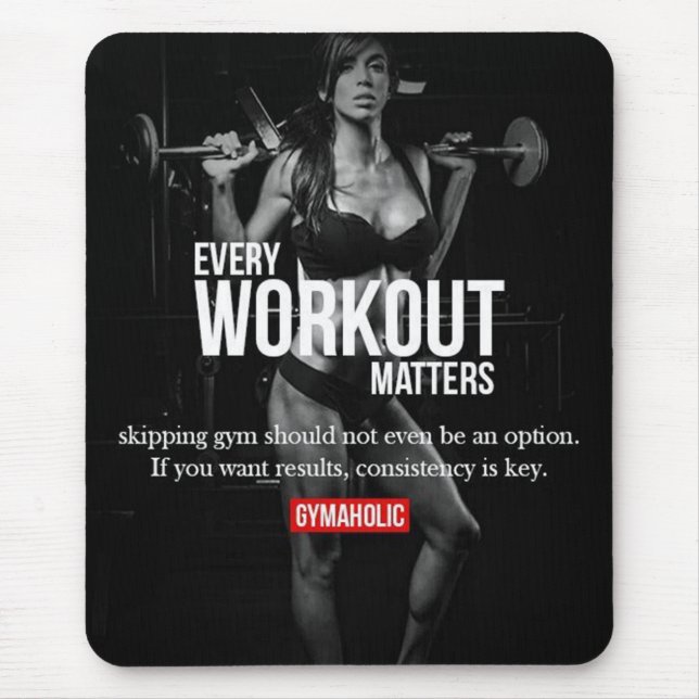 Mousepad Motivação das mulheres - Todo o trabalho importa - (Frente)