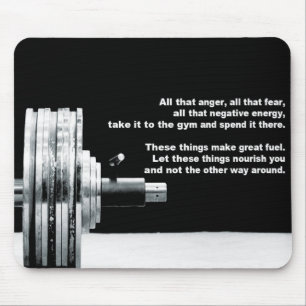 Mousepad Motivação de Gym de Workout de malhação