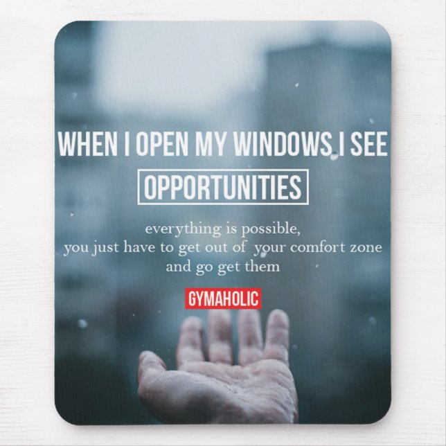 Mousepad Motivação de Gym de Workout de malhação (Frente)