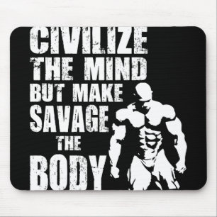 Mousepad Motivação de Gym e Malhação - Tornar o Corpo Selva
