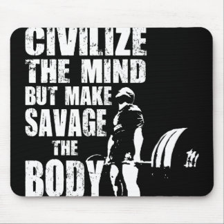 Mousepad Motivação de Gym e Malhação - Tornar o Corpo Selva