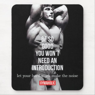 Mousepad Motivação de Gym e Malhações - Construção de porco