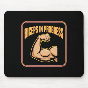 Mousepad Motivação Engraçada Giro Humor Biceps ganha Biceps
