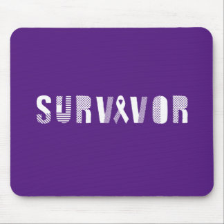 Mousepad Motivação Inspiracional de Fita de Cancer Sobreviv