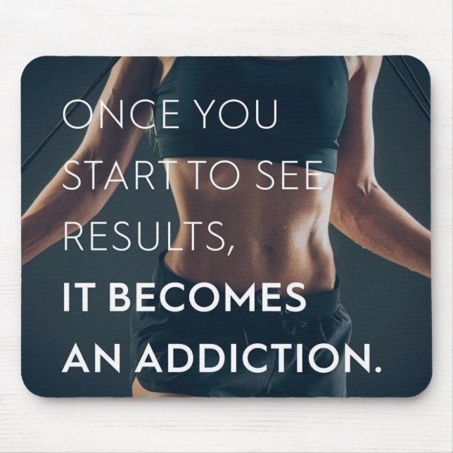 Mousepad Motivação Para As Mulheres - Resultados - Preparaç (Frente)