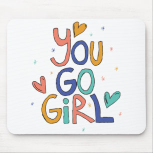 Mousepad Motivação Você Vai Menina Clipart Cotas