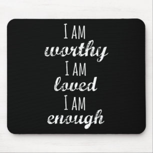 Mousepad Motivacional Cristã Feminina Eu Sou Digna