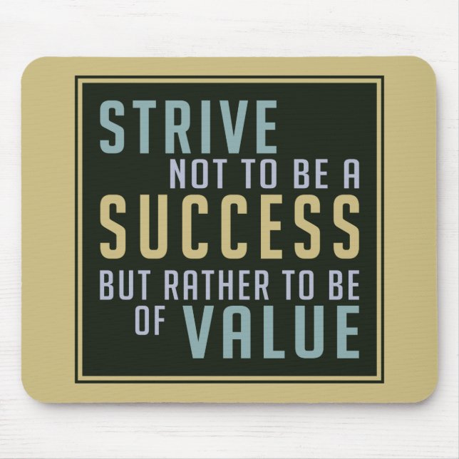 Mousepad Motivacional de Sucesso e Valor (Frente)
