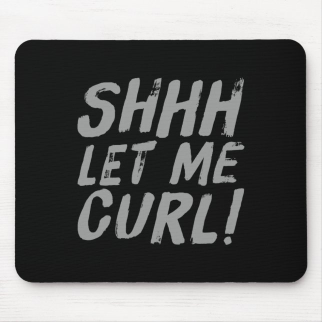 Mousepad Motivational Funny Gym Humor Biceps ganha Shell (Frente)