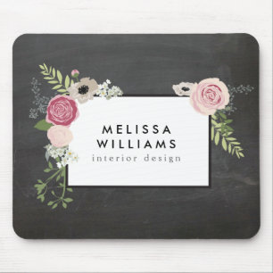 Mousepad Motivo floral moderno do vintage no desenhista do