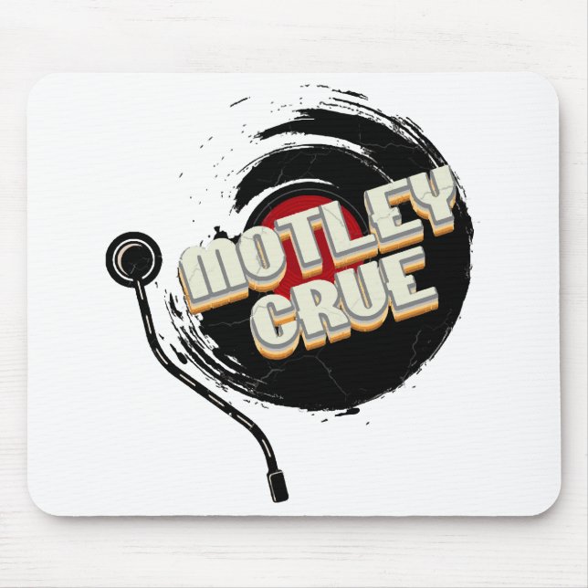 Mousepad Mötley Crüe Vinyl Vintage (Frente)
