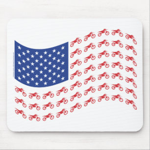 Mousepad mOTO-cROSS-fLAG-wAVE