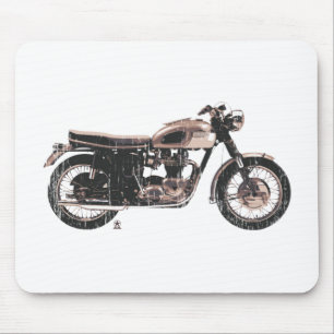 Mousepad Motocicleta clássica simplesmente bonita