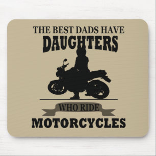 Mousepad motocicleta da melhor filha de pais