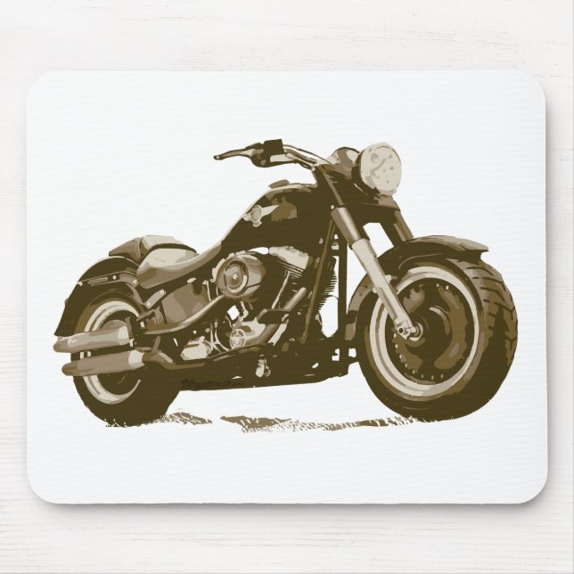 Mousepad Motocicleta de Brown Harley (Frente)