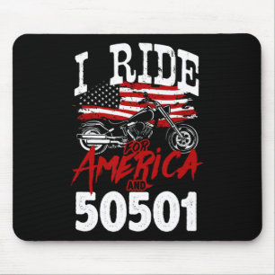 Mousepad Motociclista Anti Trump 50501 Pró-democracia Re