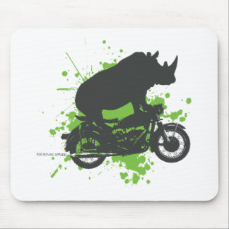 Mousepad Motociclista do rinoceronte