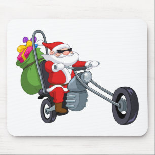 Mousepad motociclista santa claus